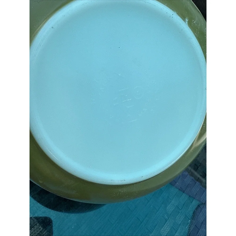 Pyrex Spring Blossom Avocado Green Daisy Cinderella Mixing Bowls Set Of 2